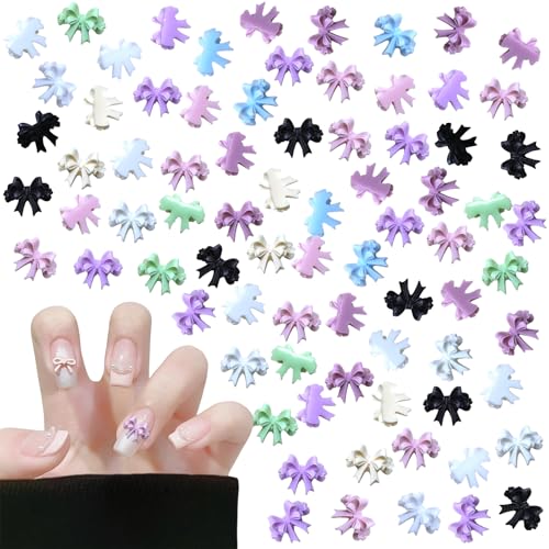 Schleifen Nagel Charms, 200 Stück Schleifen Nägel Glitzersteine Edelsteine, 3D Bogen Nagelkunst Strasssteine Edelstein Nagelschmuck für Frauen Mädchen DIY Zubehör Schleifen Nagel Charms, 200 Stück Schleifen Nägel Glitzersteine Edelsteine, 3D Bogen Nagelkunst Strasssteine Edelstein Nagelschmuck für Frauen Mädchen DIY Zubehör von Symphonyw