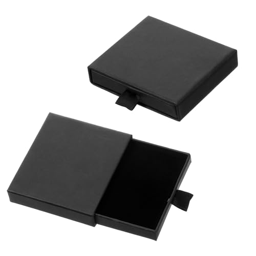2 Stück Schmuck Geschenkbox Karton Kleine Schmuckschachtel Box Schubladentyp Schmuck Organizers für Ohrringe Ringe Halskette Armband Schwarz 2 Stück Schmuck Geschenkbox Karton Kleine Schmuckschachtel Box Schubladentyp Schmuck Organizers für Ohrringe Ringe Halskette Armband Schwarz von SynHHergyx
