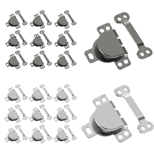 20 Sets Nähhaken und Ösen Verschluss für Kleidung Hosen Nähen Verschluss Druckknöpfe Hosen Haken für Taille Rock Kleid (Silber, Metallgrau) von SynHHergyx