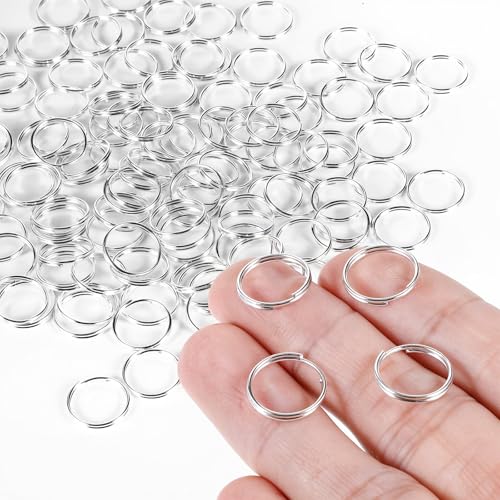 200 Stück 1,27 cm kleiner Spaltring für Schlüsselanhänger, Edelstahl, kleine Schlüsselringe, Doppelschlaufen, Spaltringe, Schlüsselring für Handwerk, Haustierhalsband, Gepäckanhänger, Bastelzubehör 200 Stück 1,27 cm kleiner Spaltring für Schlüsselanhänger, Edelstahl, kleine Schlüsselringe, Doppelschlaufen, Spaltringe, Schlüsselring für Handwerk, Haustierhalsband, Gepäckanhänger, Bastelzubehör von SynHHergyx