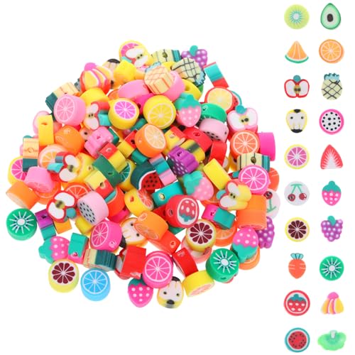 200 Stück Obst bastelperlen zum Auffädeln, Perlen zum Auffädeln, Früchten Perlen für Armbänder, Früchten Bastelperlen, Clay Beads, Basteln Armband Perlens für DIY Halskette Ohrringe, Weiche Keramik 200 Stück Obst bastelperlen zum Auffädeln, Perlen zum Auffädeln, Früchten Perlen für Armbänder, Früchten Bastelperlen, Clay Beads, Basteln Armband Perlens für DIY Halskette Ohrringe, Weiche Keramik von SynHHergyx