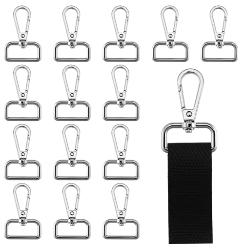 D-Ring-Schlüsselanhänger, drehbare Karabinerhaken für Geldbörse, Metall-Karabinerverschlüsse, Push-Tor-Karabinerhaken, Trigger-Clips für Handtasche, DIY, Handwerk, Geldbörse, Taschen, silberfarben D-Ring-Schlüsselanhänger, drehbare Karabinerhaken für Geldbörse, Metall-Karabinerverschlüsse, Push-Tor-Karabinerhaken, Trigger-Clips für Handtasche, DIY, Handwerk, Geldbörse, Taschen, silberfarben von SynHHergyx