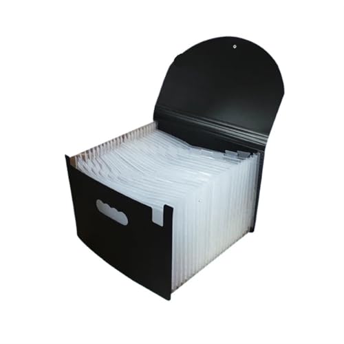 Erweitern Dateiordner Tragbarer A4-Aktenordner mit 24 Fächern, mehrschichtig, regenbogenfarben, solide, erweiterbare Organtasche for Arbeiter, Lehrer, Frauen Dokumentenmappe(24 Pockets White) von SynapSYA