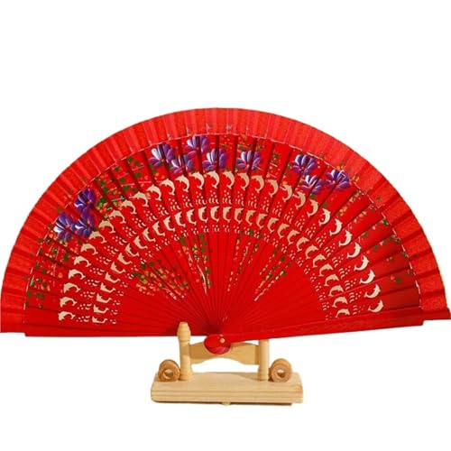 Hochzeitsfächer 1Pc Folding Fan for Tanzen Holz Hand Gefertigt Dekoration Hause Ornamente(Color 3) von SynapSYA