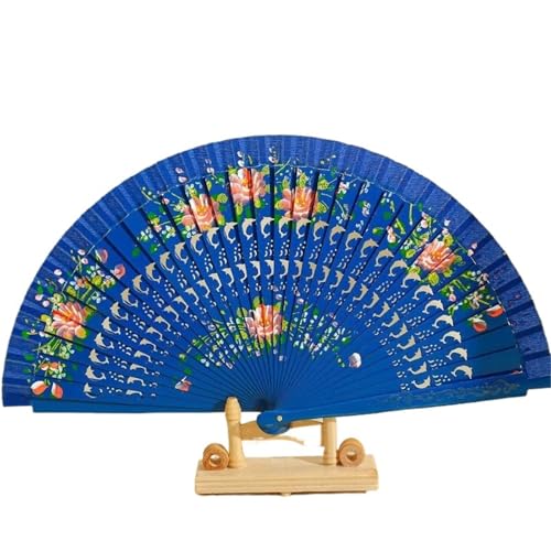 Hochzeitsfächer 1Pc Folding Fan for Tanzen Holz Hand Gefertigt Dekoration Hause Ornamente(Color 4) von SynapSYA