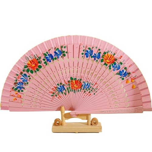 Hochzeitsfächer 1Pc Folding Fan for Tanzen Holz Hand Gefertigt Dekoration Hause Ornamente(Color 8) von SynapSYA
