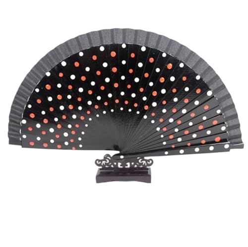 Hochzeitsfächer 1pc Dance Performance Holz Fans Hochzeit Dekoration Kleidung Zubehör Folding Fan(Color 13) von SynapSYA