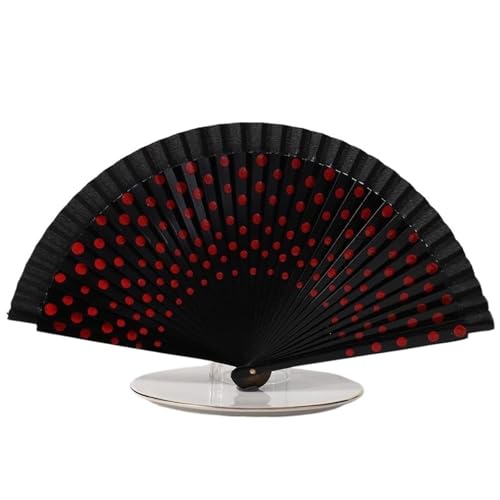 Hochzeitsfächer 1pc Dance Performance Holz Fans Hochzeit Dekoration Kleidung Zubehör Folding Fan(Color 6) von SynapSYA