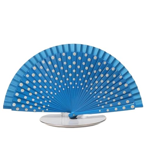 Hochzeitsfächer 1pc Dance Performance Holz Fans Hochzeit Dekoration Kleidung Zubehör Folding Fan(Color 8) von SynapSYA
