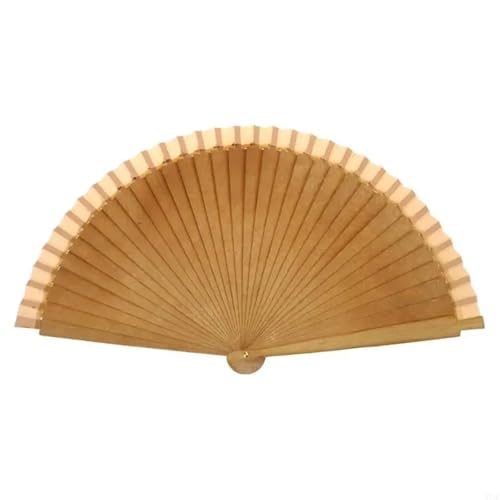 Hochzeitsfächer Faltfächer aus Holz, einfarbig, schlicht, modern, klassisch, Vintage, Handfächer aus Holz for Tanzaufführungen, Partygeschenk(Color 5) von SynapSYA