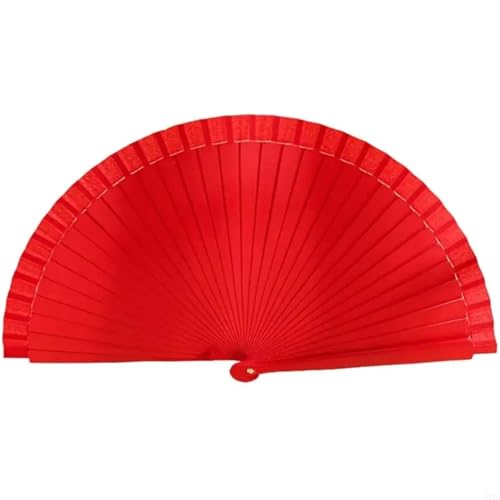 Hochzeitsfächer Faltfächer aus Holz, einfarbig, schlicht, modern, klassisch, Vintage, Handfächer aus Holz for Tanzaufführungen, Partygeschenk(Color 7) von SynapSYA