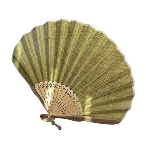 Hochzeitsfächer Handfaltfächer, Retro-Faltfächer aus Bambusholz und Seidenblumen(4) von SynapSYA