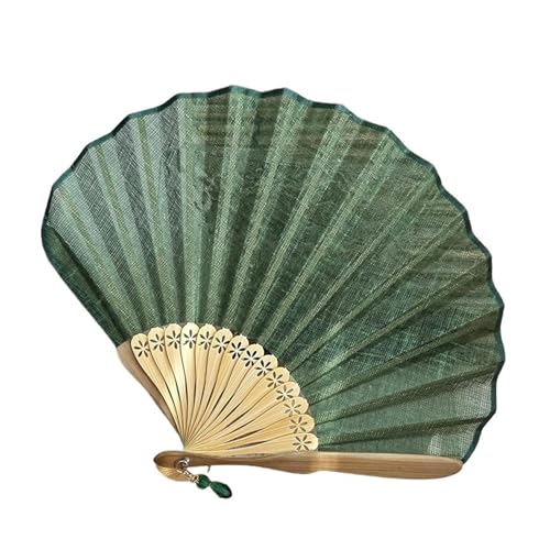 Hochzeitsfächer Handfaltfächer, Retro-Faltfächer aus Bambusholz und Seidenblumen(5) von SynapSYA