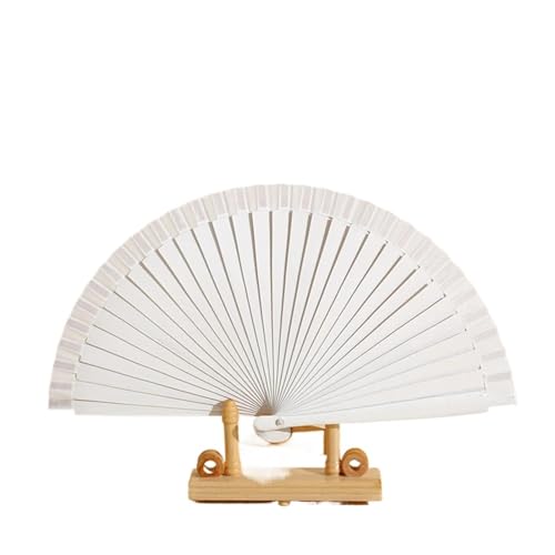 Hochzeitsfächer Holz Foldings Fan Solide Farbe Plain Klassische Vintage Holz Hand Fan for Tanz(Color 4) von SynapSYA