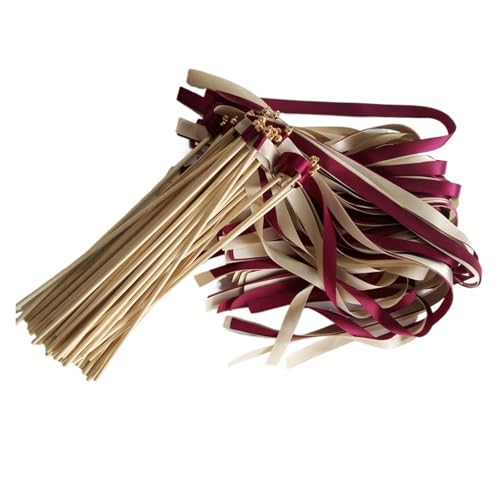 Wedding Twirling Streamers 50 Stück rote Hochzeitsbänder mit goldener Glocke for die Hochzeitsfeier für Hochzeit Wedding Twirling Streamers 50 Stück rote Hochzeitsbänder mit goldener Glocke for die Hochzeitsfeier für Hochzeit von SynapSYA