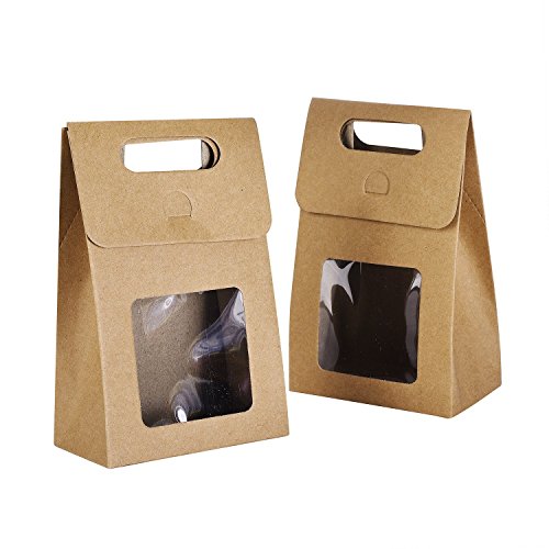 Syndecho 24 Stück Kraftpapier Taschen Papiertüten Geschenktüten,Braun,15,5*9,5*5,5 cm Syndecho 24 Stück Kraftpapier Taschen Papiertüten Geschenktüten,Braun,15,5*9,5*5,5 cm von Syndecho