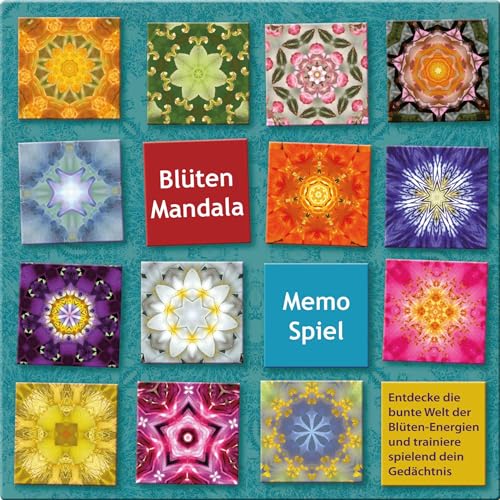 Blüten Mandala Memo Spiel: Gedächtnistraining mit Spaß und Guten Energien von Synergia Verlag