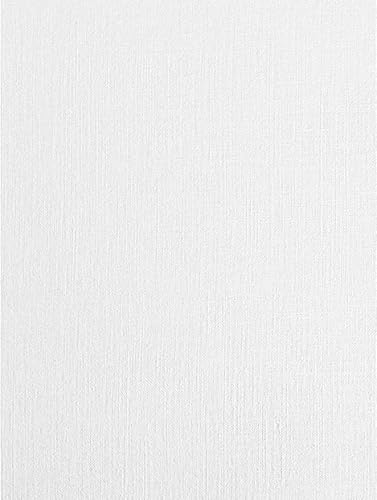 10 Blatt 12 x 12 Scrapbook-Karte, 290 g/m², dekorative Bastelkarte, weißes Leinen von Syntego