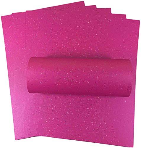 10 Blatt A4 Brilliant Rose Pink schillernde glitzernde Karte 300 g/m² Karte zum Basteln von Karten von Syntego