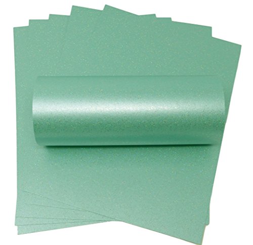 10 Blatt A4 Meeresblau Schillernder Glitzerkarton Hochwertiger 300 g/m² Karton zum Basteln und Kartenmachen 10 Blatt A4 Meeresblau Schillernder Glitzerkarton Hochwertiger 300 g/m² Karton zum Basteln und Kartenmachen von Syntego