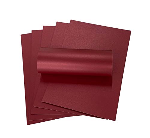 10 Blatt Royal Red Perlglanz A4 Karte Dekorativ 300gsm doppelseitig 10 Blatt Royal Red Perlglanz A4 Karte Dekorativ 300gsm doppelseitig von Syntego