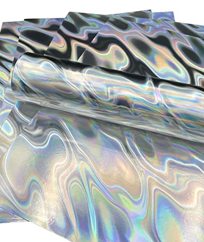 5 Blatt A4 Premium holografischer Lava-Effekt-Karton, einseitig, 240 g/m², 88lb-Umschlag, Silber 5 Blatt A4 Premium holografischer Lava-Effekt-Karton, einseitig, 240 g/m², 88lb-Umschlag, Silber von Syntego