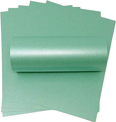 A4-Papier, 120 g/m², schillernd, glitzernd, Meerblau, 10 Blatt A4-Papier, 120 g/m², schillernd, glitzernd, Meerblau, 10 Blatt von Syntego