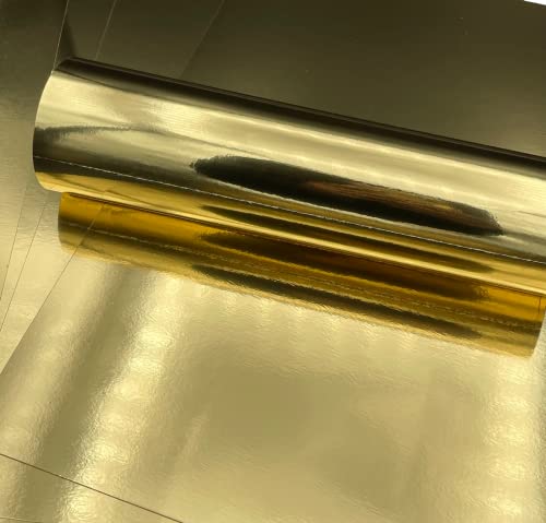 A4 Premium Spiegelkarton, doppelseitig, 280 g/m², 103 lbs Umschlag, leuchtendes Gold A4 Premium Spiegelkarton, doppelseitig, 280 g/m², 103 lbs Umschlag, leuchtendes Gold von Syntego
