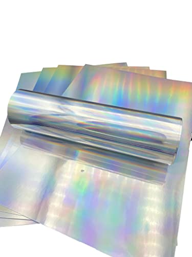 Hochwertiger holografischer Karton mit Regenbogen-Spiegeleffekt, 5 Blatt, A4, 270 g/m², 99 lb Umschlag, weiß Hochwertiger holografischer Karton mit Regenbogen-Spiegeleffekt, 5 Blatt, A4, 270 g/m², 99 lb Umschlag, weiß von Syntego