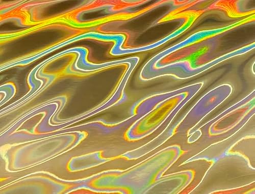 Karton, A4, 5 Blatt, 240 g/m², goldfarben, holografischer Lava-Effekt, Spiegelkarton Karton, A4, 5 Blatt, 240 g/m², goldfarben, holografischer Lava-Effekt, Spiegelkarton von Syntego