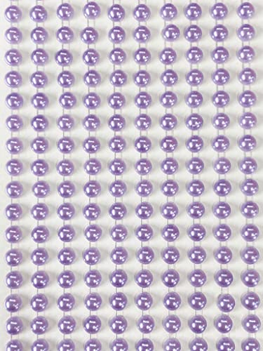 Perlenverzierung, selbstklebend, 6 mm, klein, rund, 400 Stück von Syntego
