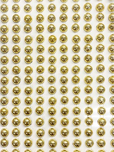 Perlenverzierung, selbstklebend, 6 mm, klein, rund, 400 Stück von Syntego