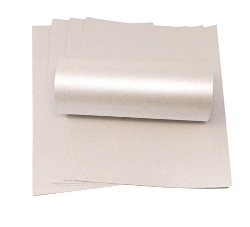 Schillerndes Glitzerpapier auf einer Seite zur Kartengestaltung, A4, 120 g/m², Elfenbein Schillerndes Glitzerpapier auf einer Seite zur Kartengestaltung, A4, 120 g/m², Elfenbein von Syntego