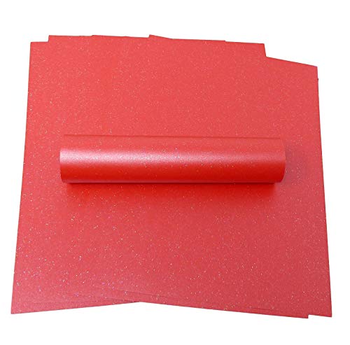 Syntego 10 Blatt A4 weihnachtliches Papier, glitzernd, glitzernd, 120 g/m², einseitig zum Basteln von Karten von Syntego
