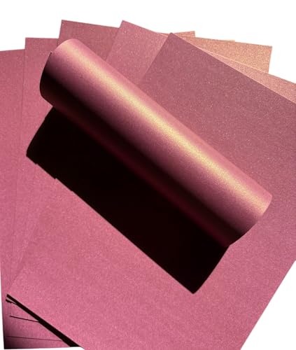 Syntego 10 Blatt Violett A4 Karton mit goldenem Perlglanz, dekorativ, einseitig 300 g/m² Syntego 10 Blatt Violett A4 Karton mit goldenem Perlglanz, dekorativ, einseitig 300 g/m² von Syntego