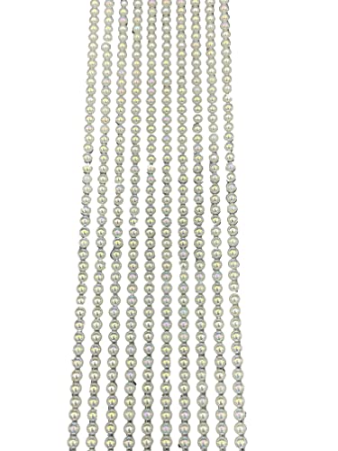 500 Stück 3 mm flache Rückseite runde selbstklebende Mini-Perlen (Elfenbein AB) 500 Stück 3 mm flache Rückseite runde selbstklebende Mini-Perlen (Elfenbein AB) von Syntego