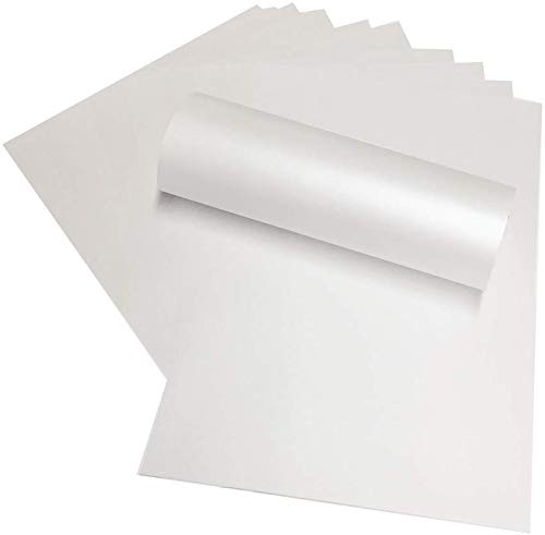 Syntego Frost Perlglanz-Schimmer, A4, doppelseitig, perlmuttfarben, 290 g/m², Karte x 10 Blatt (weiß) von Syntego