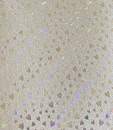 Syntego Glitzer-Papier, A4, glitzernd, selbstklebend, fusselfrei, 80 g/m², mit holografischen Herzen, 10 Blatt Syntego Glitzer-Papier, A4, glitzernd, selbstklebend, fusselfrei, 80 g/m², mit holografischen Herzen, 10 Blatt von Syntego