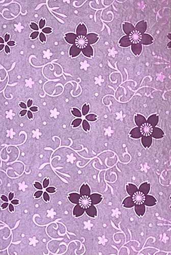 Syntego Glitzerpapier, A4, glitzernd, selbstklebend, fusselfrei, 80 g/m², Flieder/Rosa Blumen, 10 Blatt von Syntego