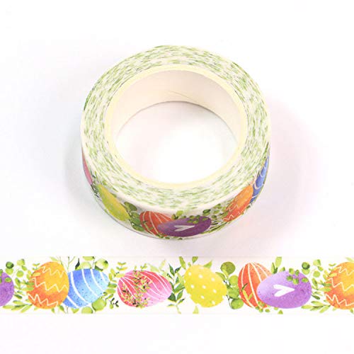 Washi-Klebeband für Ostereier, bunt, 15 mm x 10 m Washi-Klebeband für Ostereier, bunt, 15 mm x 10 m von Syntego