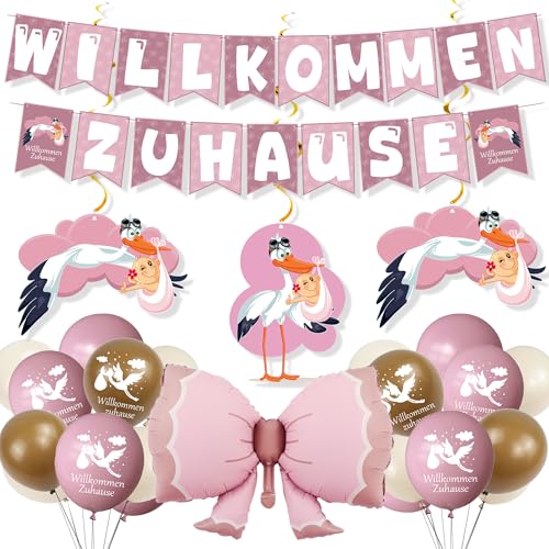 Syoulin-Willkommen Zuhause Baby,22Stück storch geburt für draussen,welcome home baby,Perfekt für eine Willkommensparty zur Taufe meiner Tochter Syoulin-Willkommen Zuhause Baby,22Stück storch geburt für draussen,welcome home baby,Perfekt für eine Willkommensparty zur Taufe meiner Tochter von Syoulin