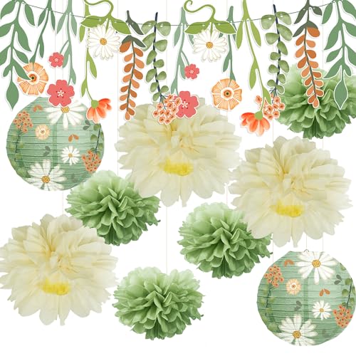 Syoulin-gartenparty deko, hochzeit pompons deko,girlande|Papierblumen|Papierlaterne,Sanfte Farben、natürliche Wald Party Dekorationen, geeignet für Garten|Hochzeit|Geburtstag|Party deko Syoulin-gartenparty deko, hochzeit pompons deko,girlande|Papierblumen|Papierlaterne,Sanfte Farben、natürliche Wald Party Dekorationen, geeignet für Garten|Hochzeit|Geburtstag|Party deko von Syoulin