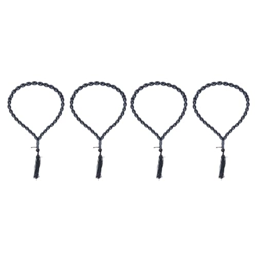 4PCS Perlen Armbänder, 33 Ovale Schwarze Perlen mit Gebets Perlenkette für Auto-Dekoration, Weihnachts- 4PCS Perlen Armbänder, 33 Ovale Schwarze Perlen mit Gebets Perlenkette für Auto-Dekoration, Weihnachts- von Syrisora