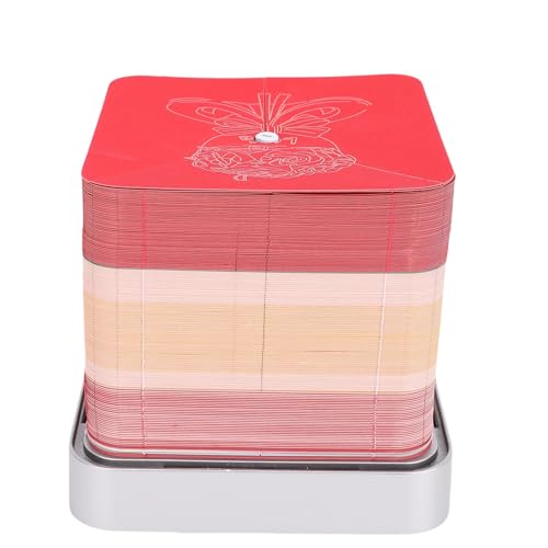 Syrisora Papierschnitzkunst Notepad Rose, Rose Bouquet 3D -Memo -Pad mit Leichtem 2026 Kalender Papierschnitzer Handriss 3D -Kunst Notizblock Skulptur für Desktop Decor Birthday Gift (Rot) von Syrisora