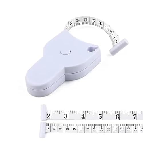 Maßband Körper, Körpermaßband, 150cm Einziehbares Maßband mit Druckknopf für Fitness, Schneider, Nähen von Syueyee