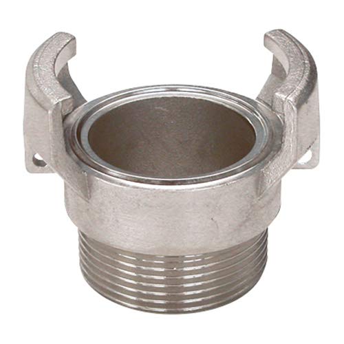 Syveco 2425050 Serie 2425 Symmetrisch 316 Edelstahl Armaturen ohne Dichtung, 1/2 BSP Männliche Armaturen ohne Schloss, 2" BSP von Syveco