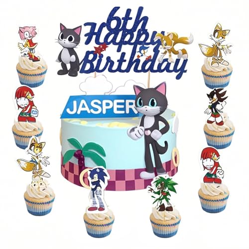 25 x Cake Decorations for Children, Cake Topper 5 Birthday, Cupcake Toppers, Cake Toppers von SyxhHzm