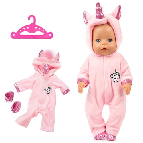 Kleidung Outfits für Baby Puppen,Baby Puppenkleidung Set, Puppenkleidung 35-43 cm, 3-teiliges Outfit mit Bodysuit, Socken, Aufhänger,Puppen Zubehör, Neugeborene Baby Puppen Mädchen Geburtstag Kleidung Outfits für Baby Puppen,Baby Puppenkleidung Set, Puppenkleidung 35-43 cm, 3-teiliges Outfit mit Bodysuit, Socken, Aufhänger,Puppen Zubehör, Neugeborene Baby Puppen Mädchen Geburtstag von SyxhHzm