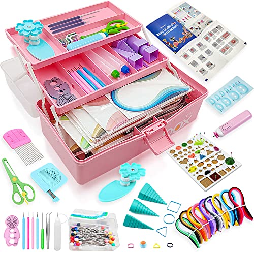 SYZOPQ Quilling-Set, Quilling-Werkzeuge, Papier Quilling Kits Papier-Quilling-Set mit Aufbewahrungsbox SYZOPQ Quilling-Set, Quilling-Werkzeuge, Papier Quilling Kits Papier-Quilling-Set mit Aufbewahrungsbox von Syzopq