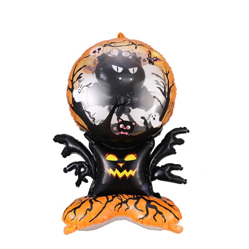 Halloween 3D Folienballons - Kürbis & Fledermaus Formen, festliche Dekoration für Halloween Party & Urlaub Dekoration Halloween 3D Folienballons - Kürbis & Fledermaus Formen, festliche Dekoration für Halloween Party & Urlaub Dekoration von Syzplnwy